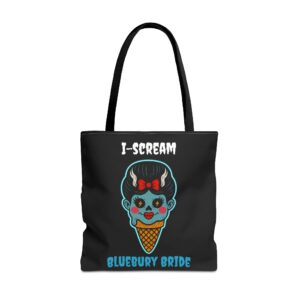 tote bag i scream bluebury bride