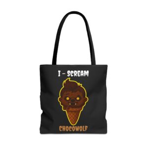 tote bag i scream chocowolf