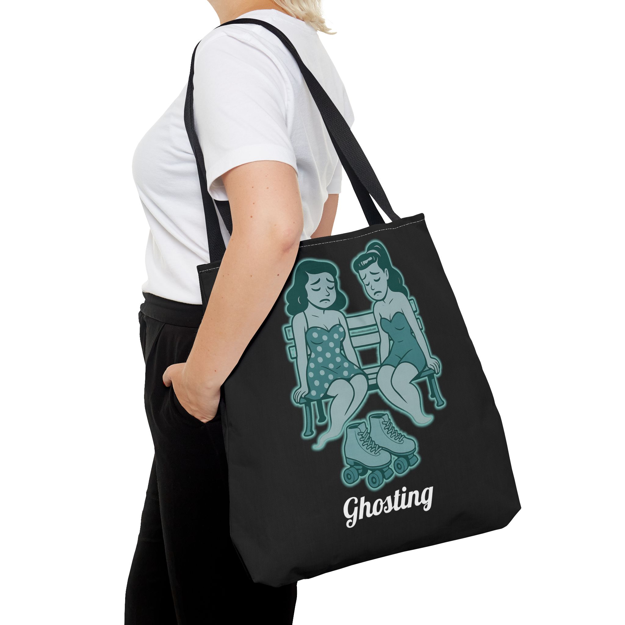 tote bag ghosting