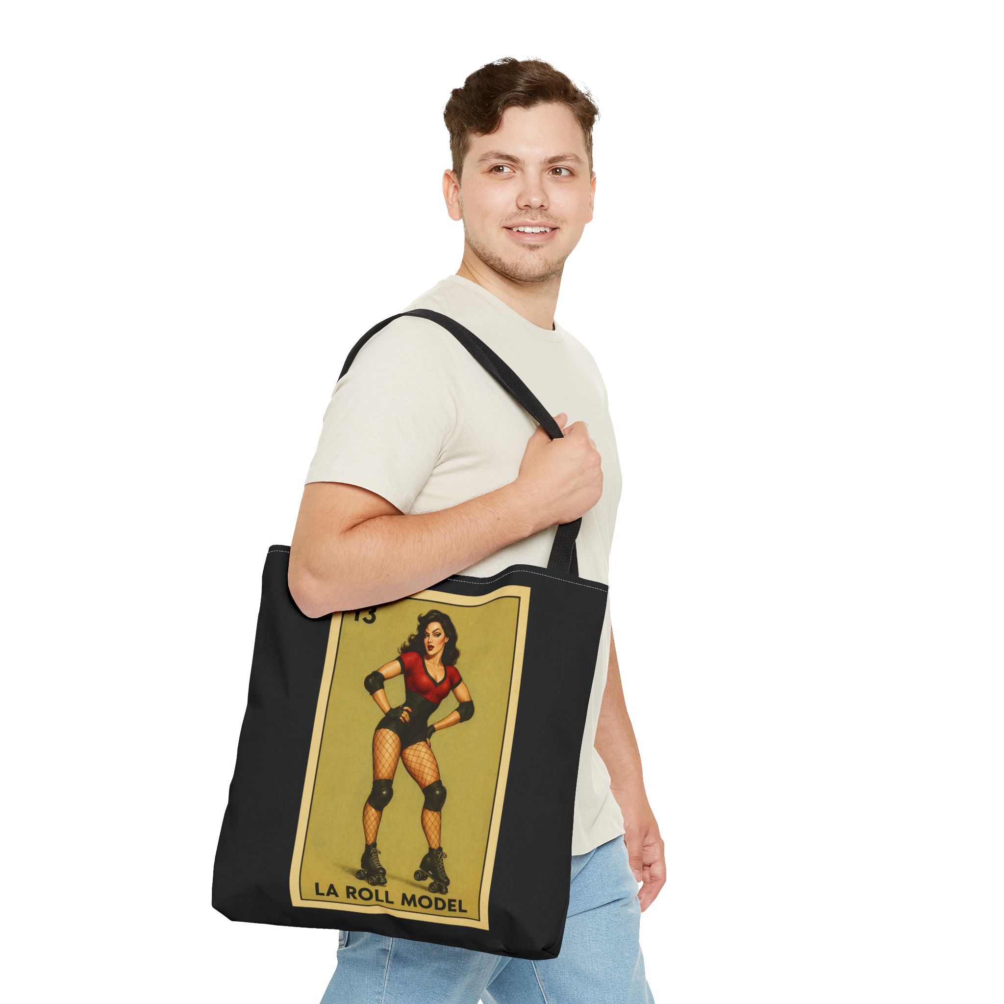 tote bag loteria card la roll model