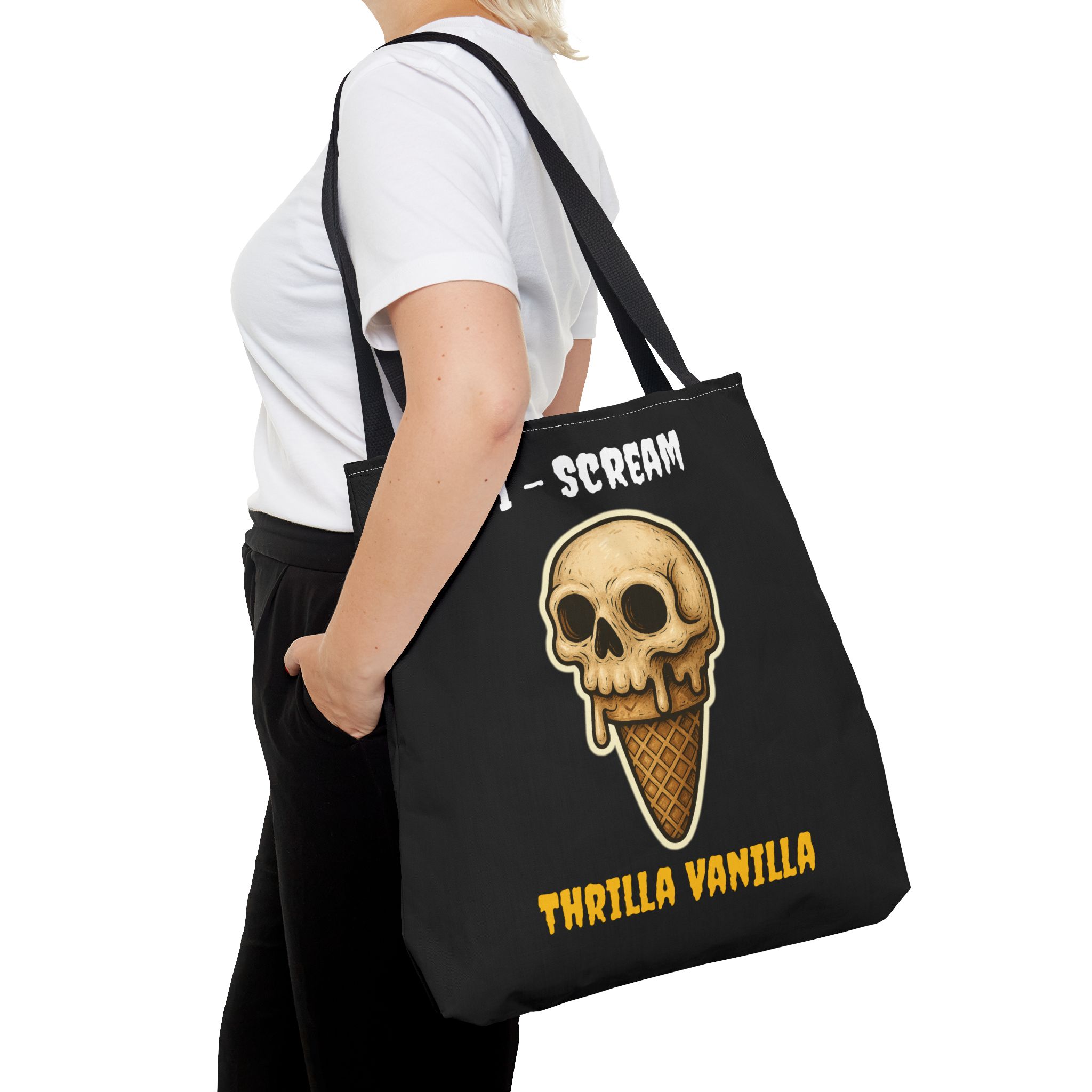 tote bag i scream thrilla vanilla