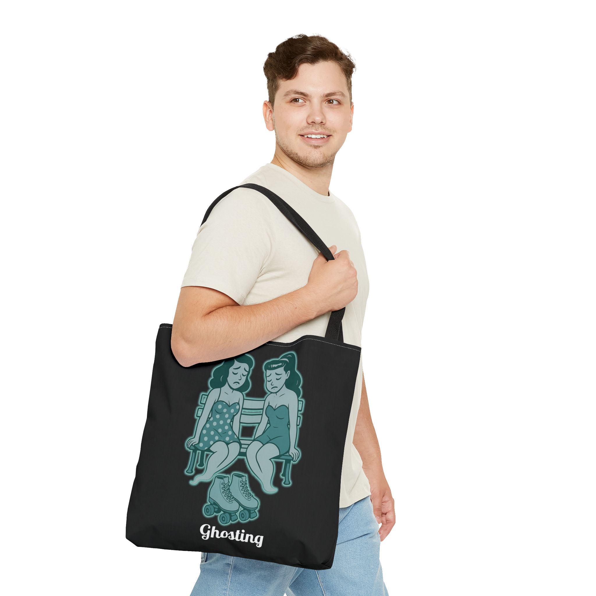 tote bag ghosting