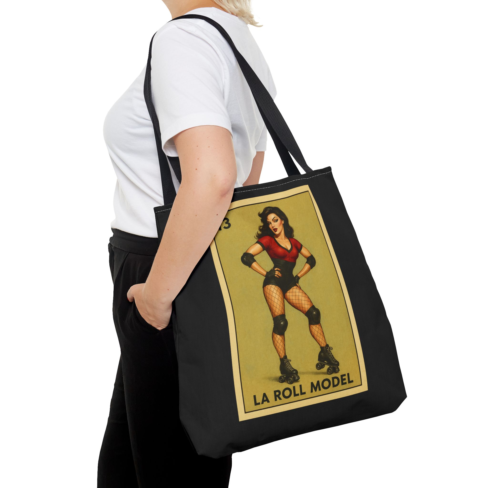 tote bag loteria card la roll model