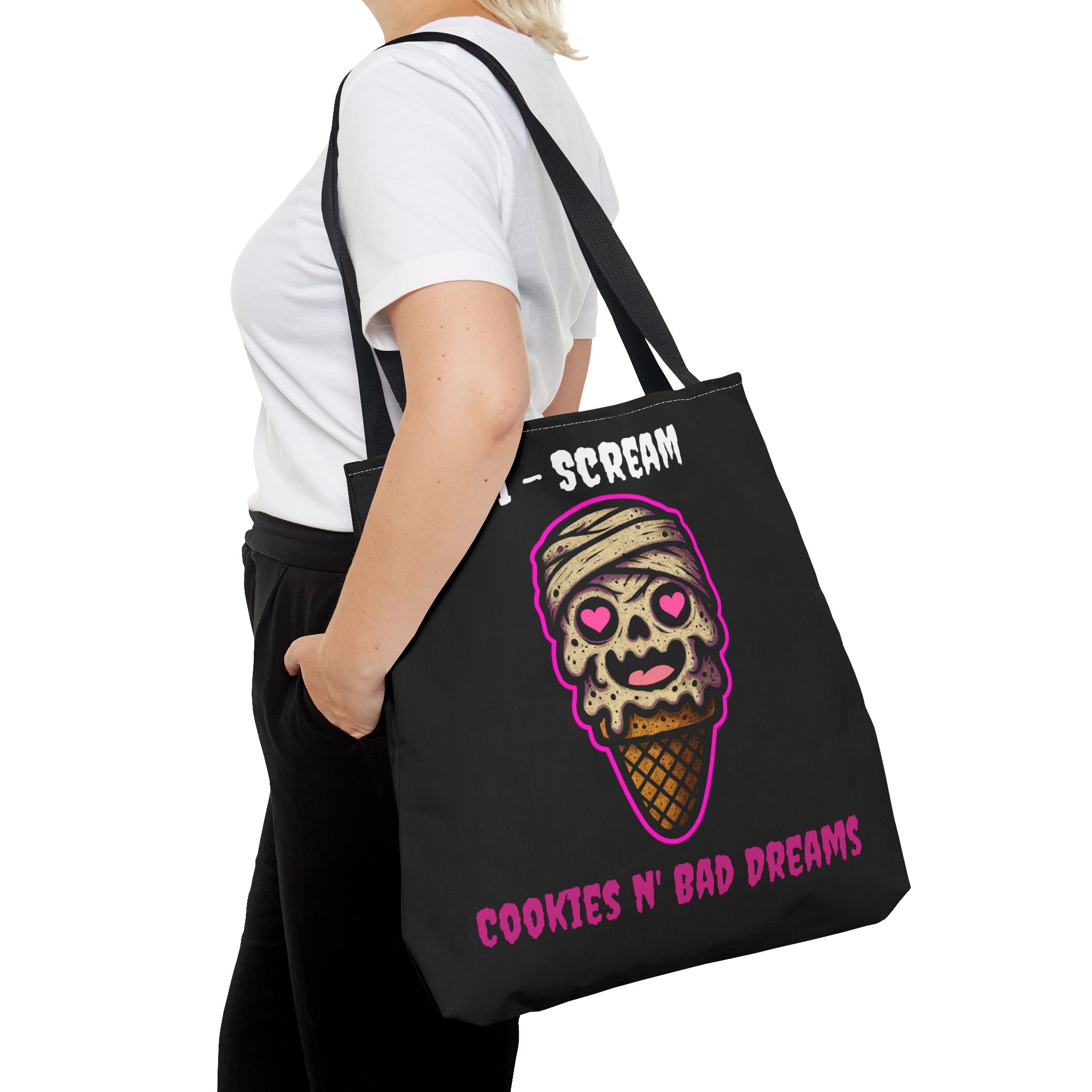 tote bag i scream cookies n' bad dreams