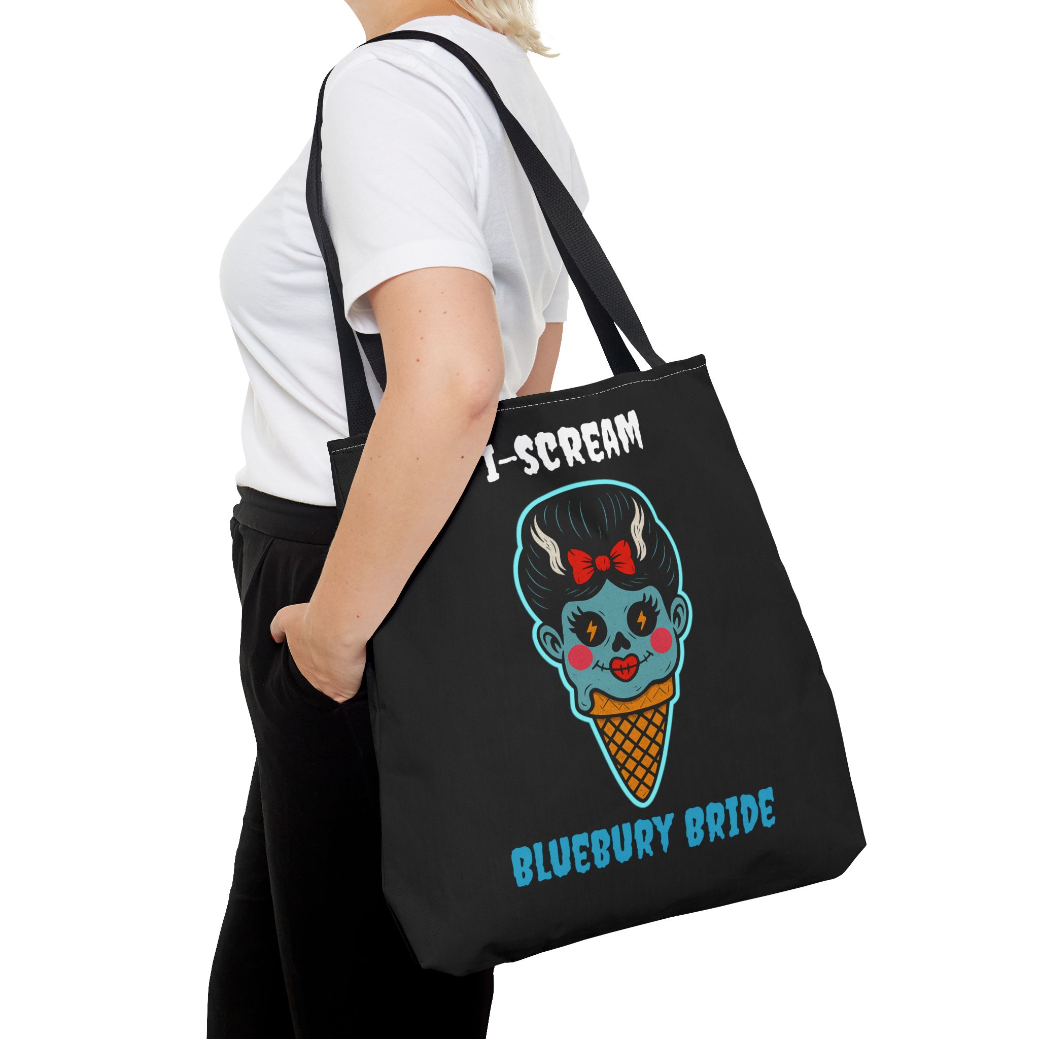 tote bag i scream bluebury bride