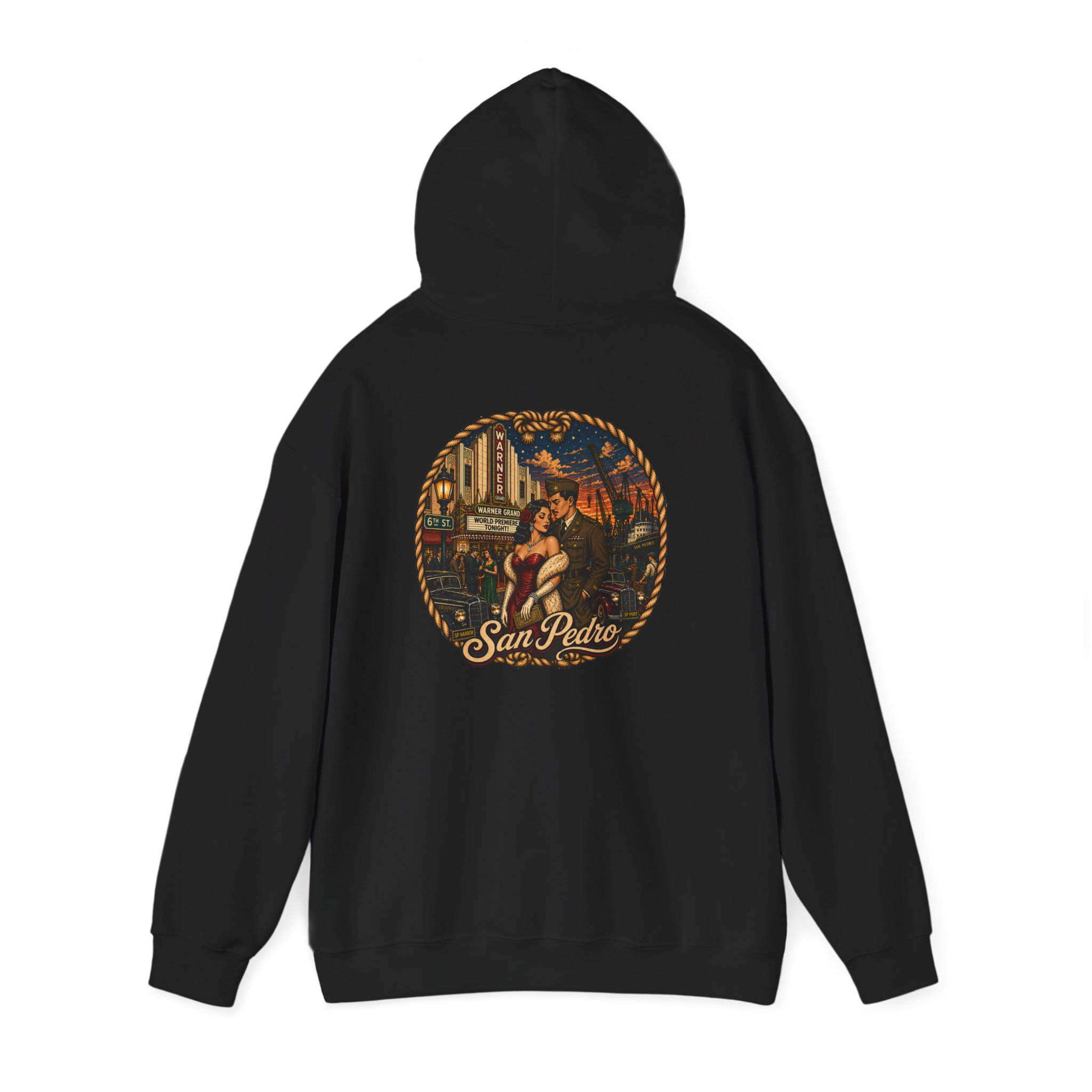 San Pedro Night at the Cinema Unisex Heavy Blend™ Hooded Sweatshirt