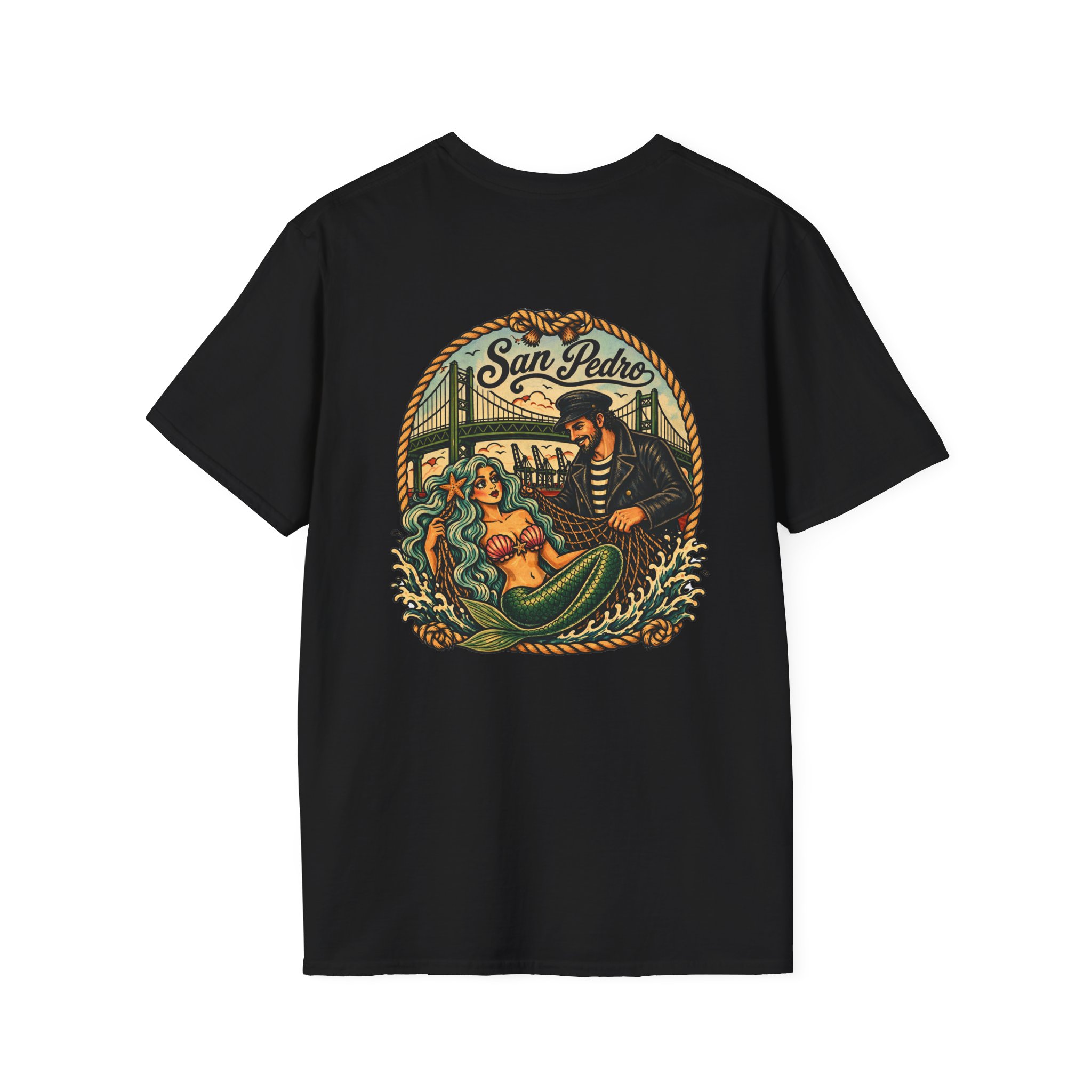San Pedro Caught in the Net Unisex Softstyle T-Shirt