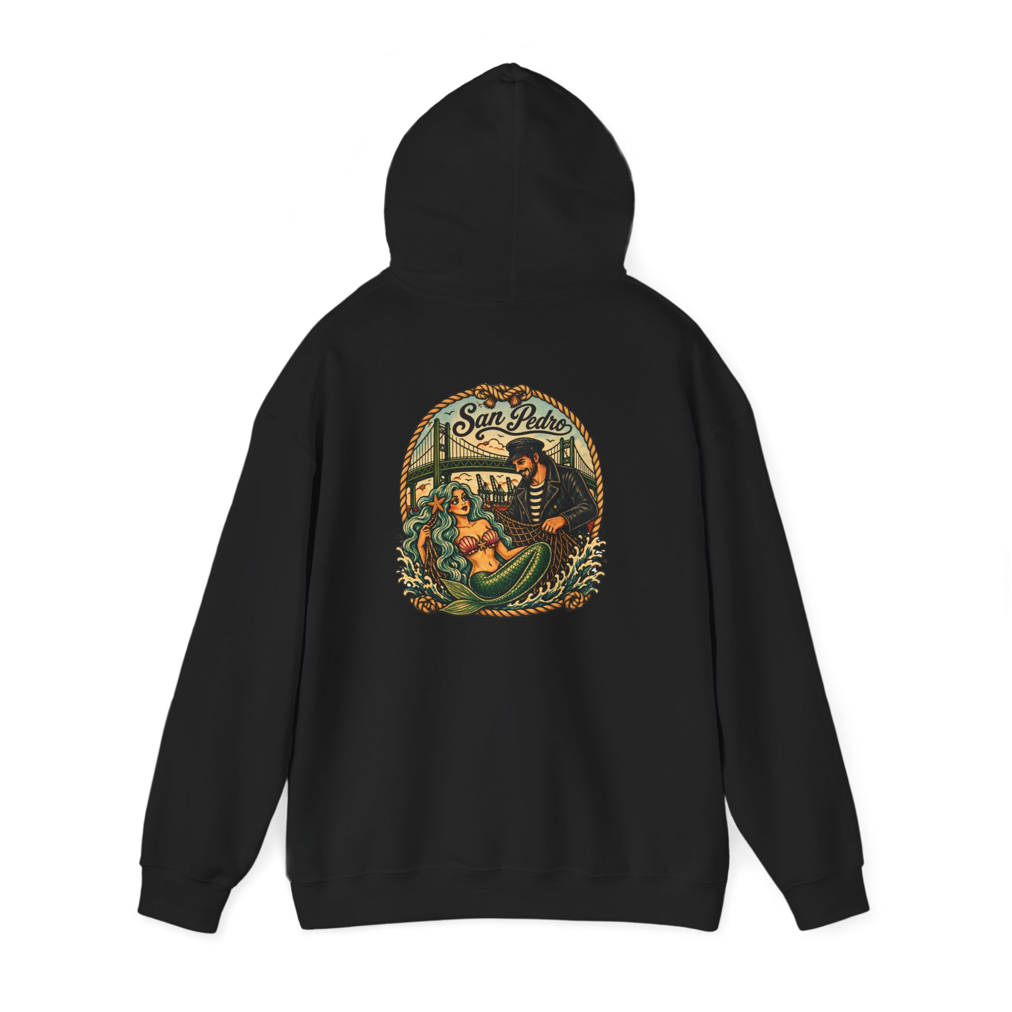 San Pedro Caught in the Net Unisex Heavy Blend™ Hooded Sweatshirt