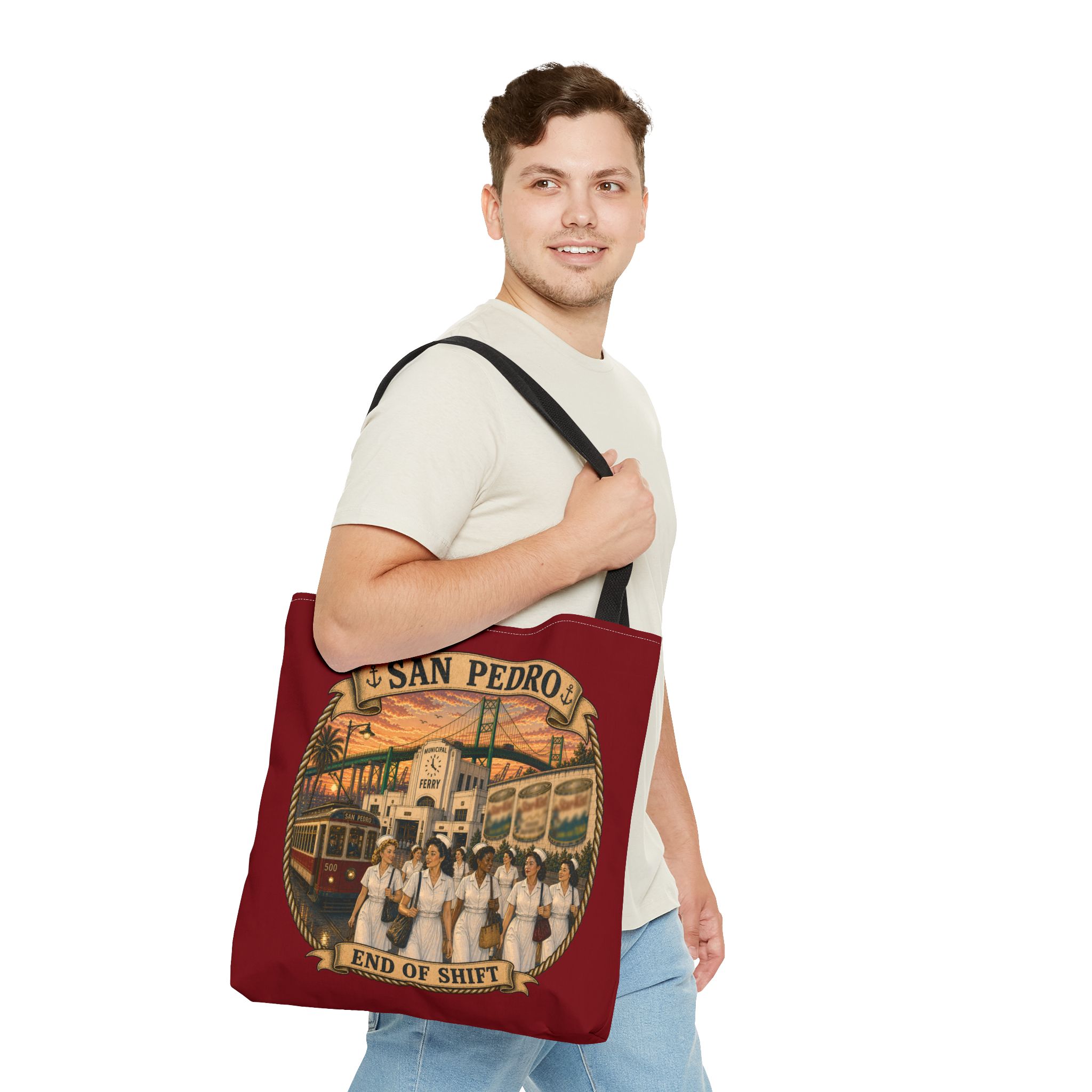 San Pedro End of Shift Tote Bag (AOP) - Image 3