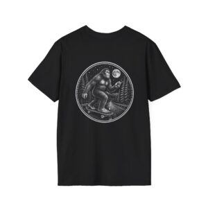 Bigfoot Carvin Through The Woods Unisex Softstyle T-Shirt