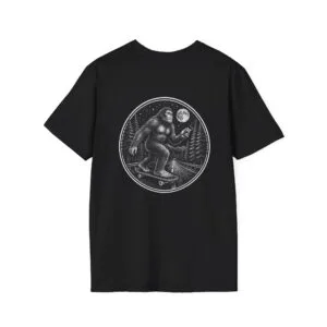 Bigfoot Carvin Through The Woods Unisex Softstyle T-Shirt