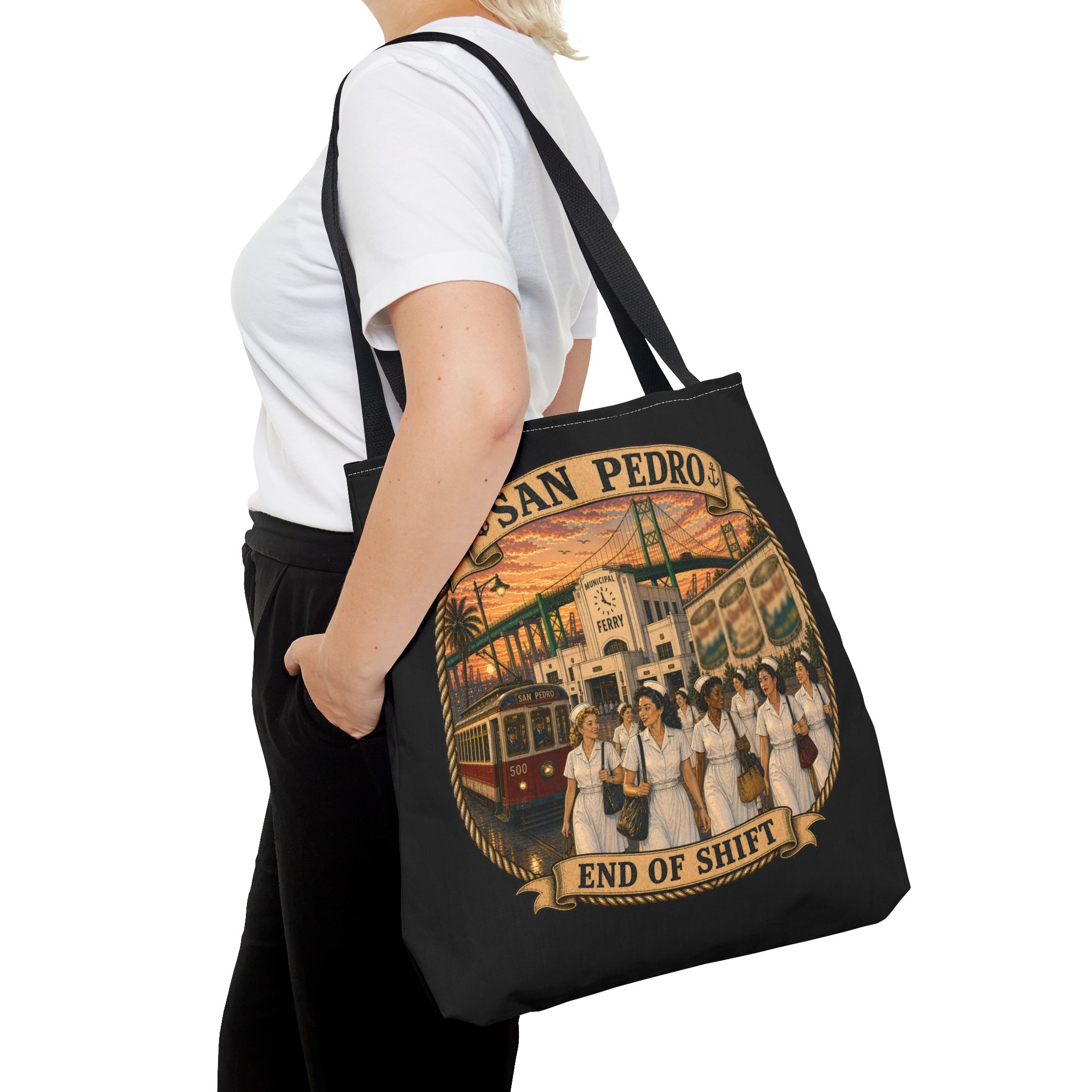 San Pedro End of Shift Tote Bag (AOP) - Image 4