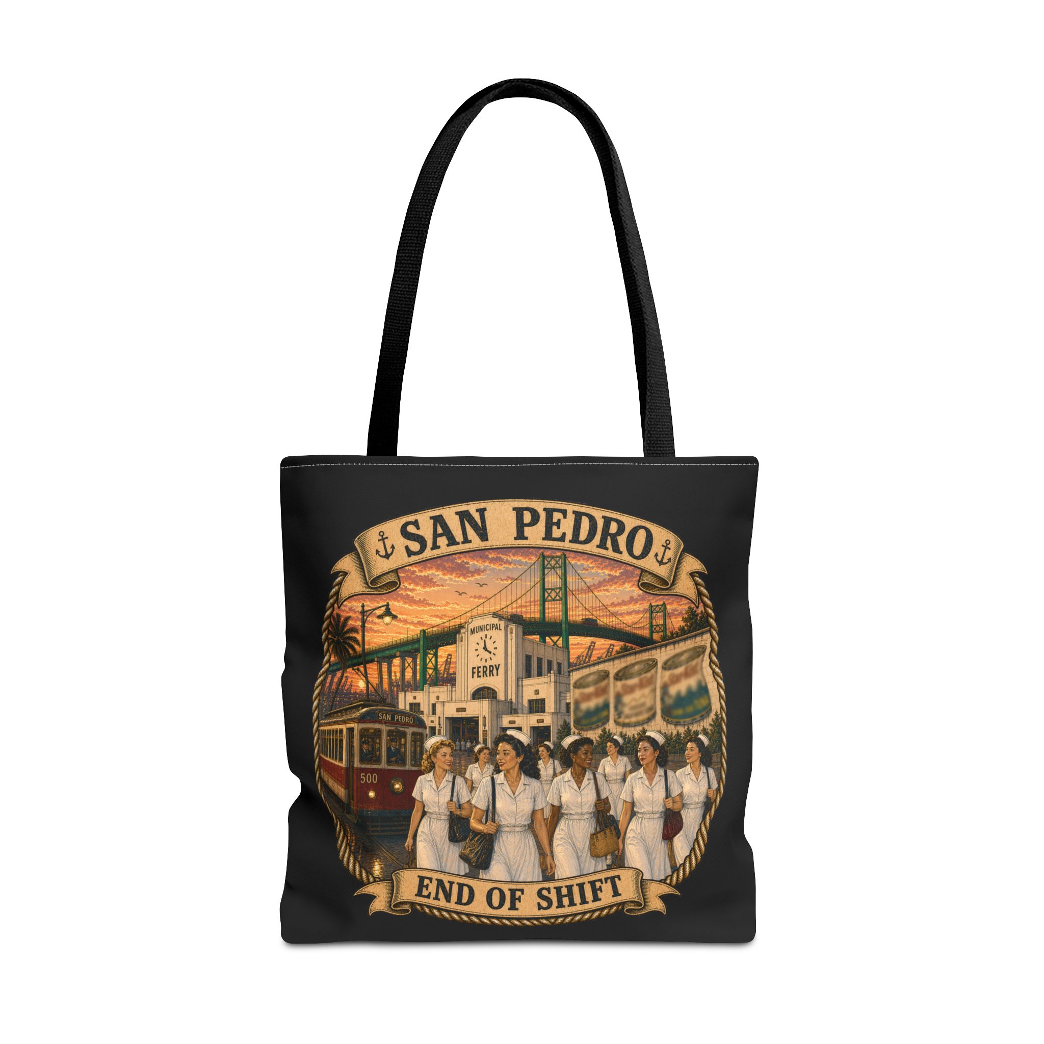 San Pedro End of Shift Tote Bag (AOP)