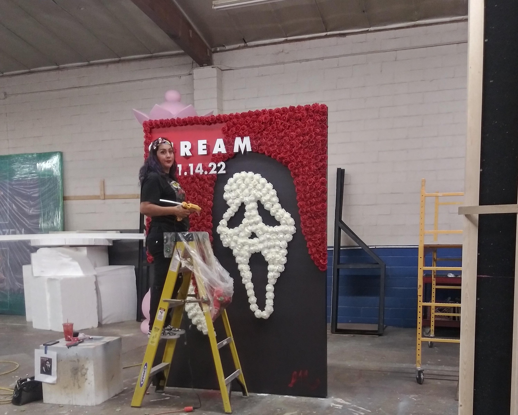 Scream Floral Mural
