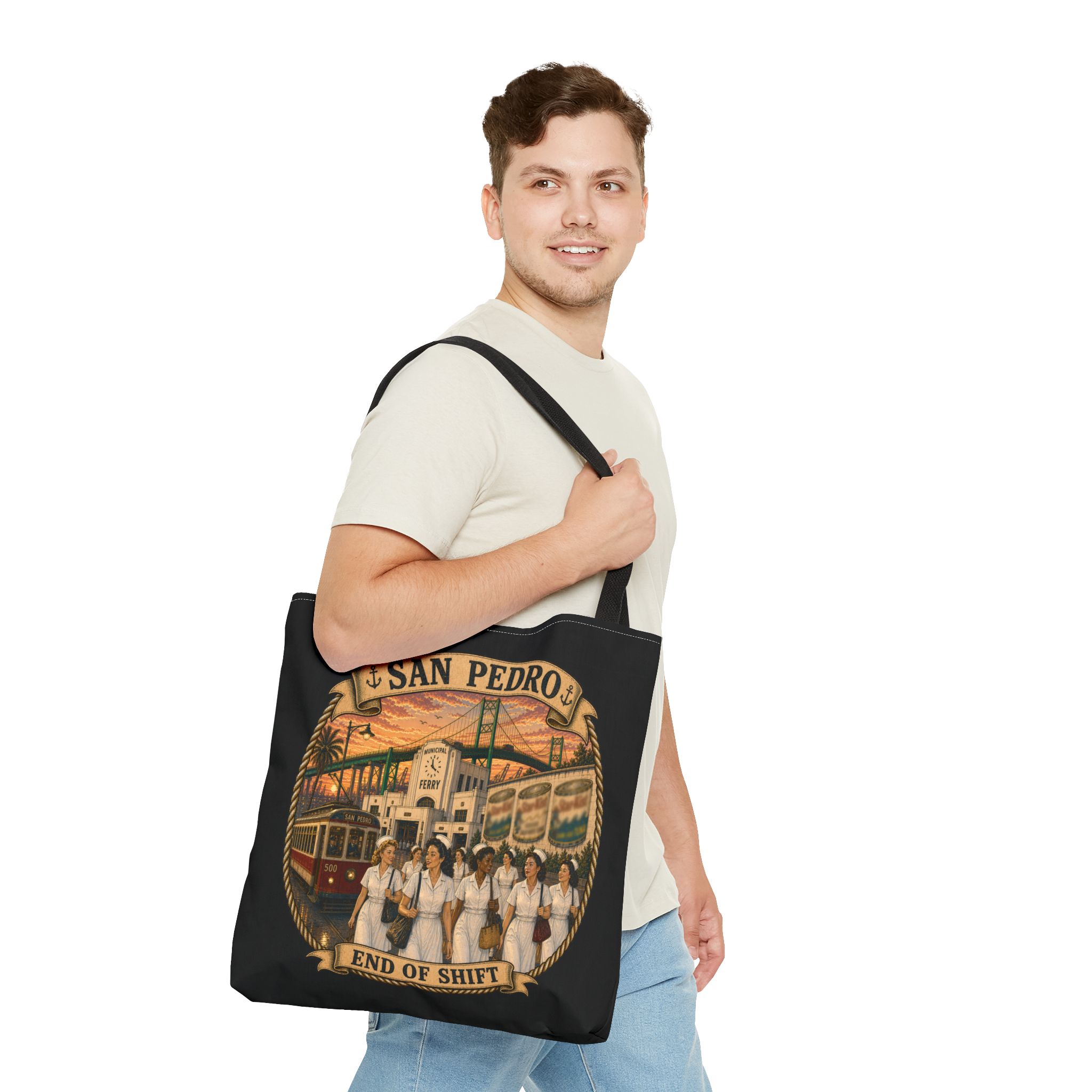 San Pedro End of Shift Tote Bag (AOP) - Image 3